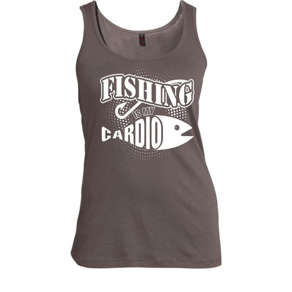 Fishing Is My Cardio T Shirt, Coolest Hooker Tank Top