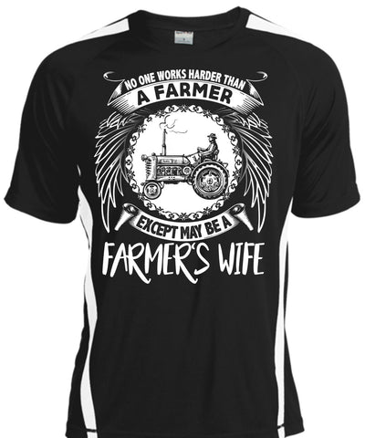 A black t-shirt with the shopify logo