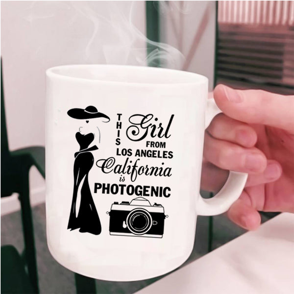 California Is Photogenic Coffee Mug, This Girl From Los Angeles Cup