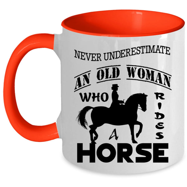 Awesome Grandmas Coffee Mug, An Old Woman Rides A Horse Accent Mug