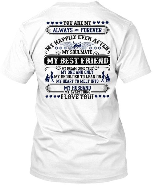 A black t-shirt with the shopify logo