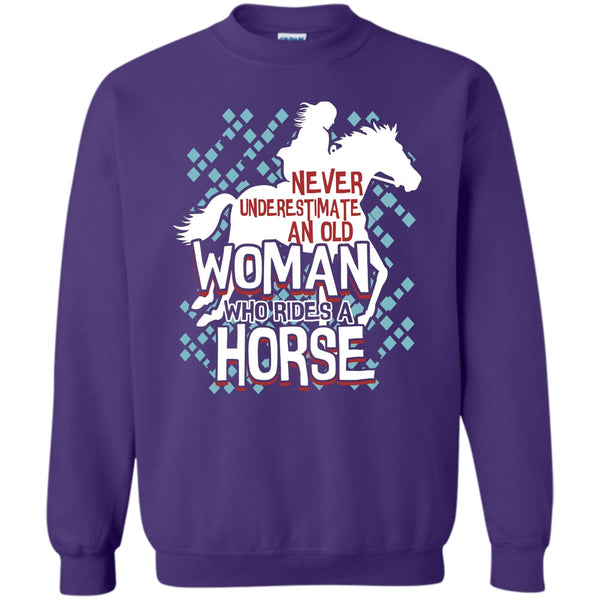 An Old Man Who Rides A Horse T Shirt, Coolest Equestrian Sweatshirt
