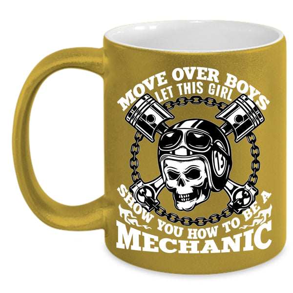 This Girl Show You How To Be A Mechanic Coffee Mug, Funny Coffee Cup