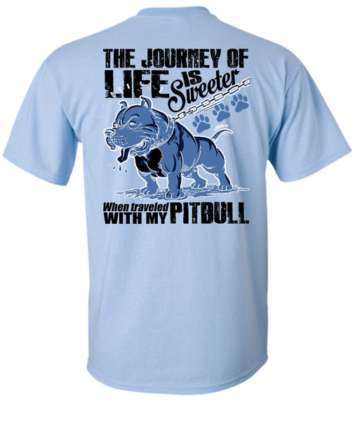 Traveled With My Pit Bull T Shirt, I Love Pit Bull T Shirt