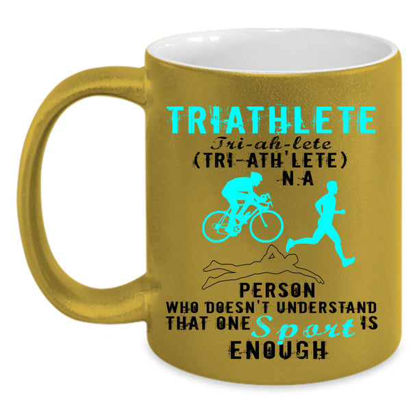 Cool Gift For Triathlete Coffee Mug, Triathlete Accent Mug