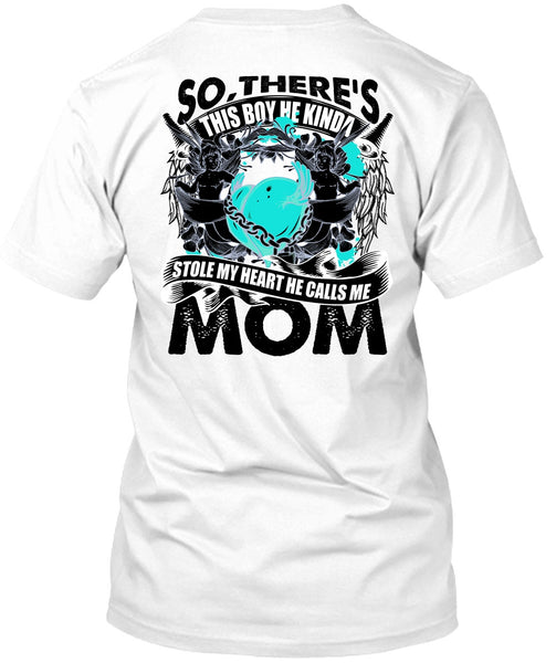 A black t-shirt with the shopify logo