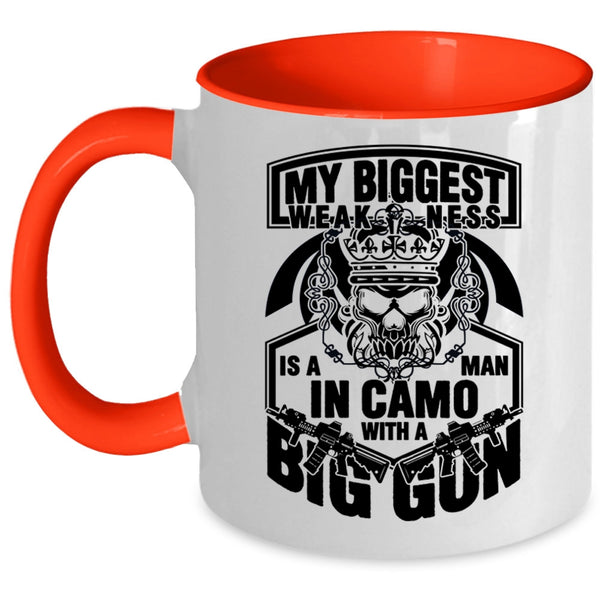 Big Gun Coffee Mug, My Biggest Weaknees Is A Man Accent Mug
