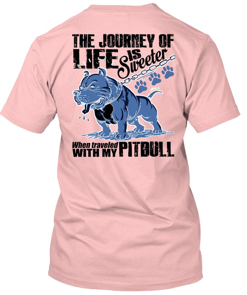 Traveled With My Pit Bull T Shirt, I Love Pit Bull T Shirt