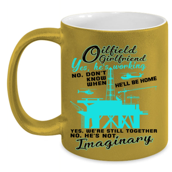 Cool Couple Coffee Mug, Oilfield Girlfriend Accent Mug