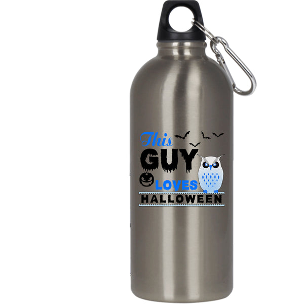 This Guy Loves Halloween 20 oz Stainless Steel Bottle,Gift For My Son Outdoor Sports Water Bottle