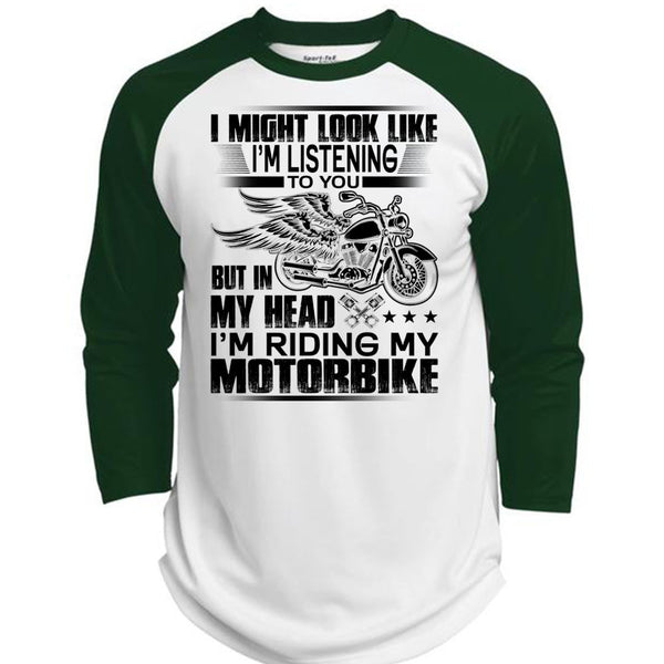 I'm Riding My Motorbike T Shirt, I Love Biker T Shirt, Awesome T-Shirts  (Polyester Game Baseball Jersey)