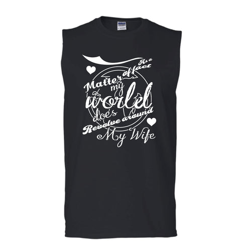 A black t-shirt with the shopify logo