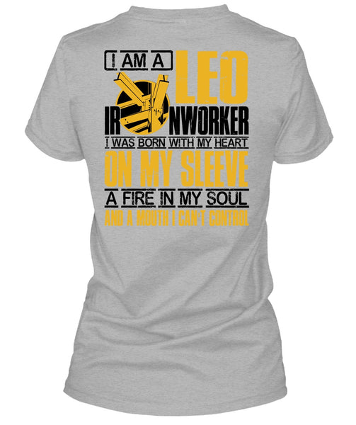 I Am A Leo Ironworker T Shirt, I Love Ironworker T Shirt
