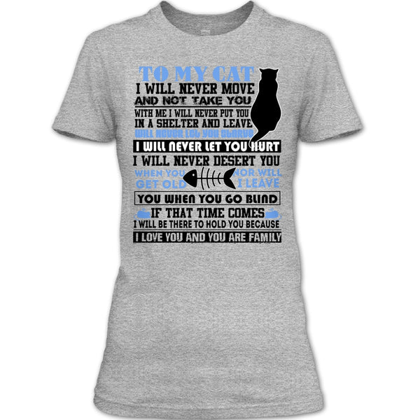 To My Cat T Shirt, Coolest Cat Lover T Shirt