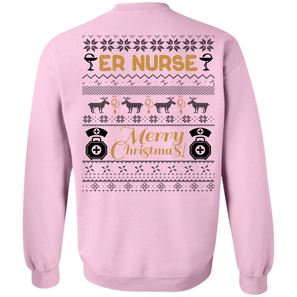 I Love Nursing T Shirt, ER Nurse Merry Christmas Sweatshirt