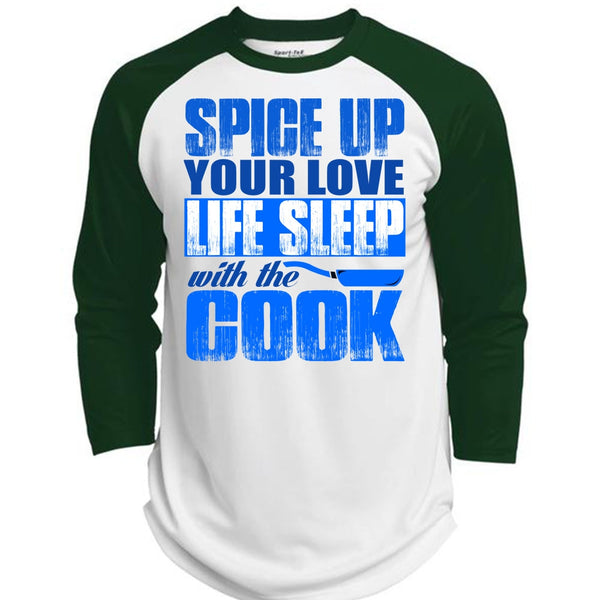Life Sleep With The Cook T Shirt, I Love Cooking T Shirt, Awesome T-Shirts  (Polyester Game Baseball Jersey)