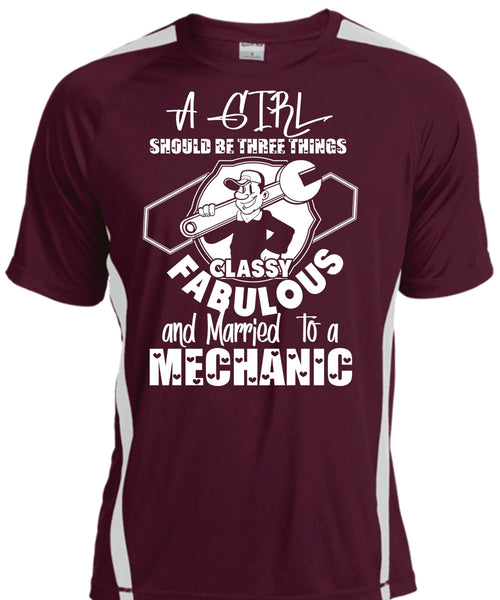 Married To A Mechanic T Shirt, A Girl Should Be Three Things T Shirt, Cool Shirt