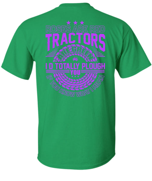 Roses Are Red Tractors T Shirt, I Love Tractor T Shirt