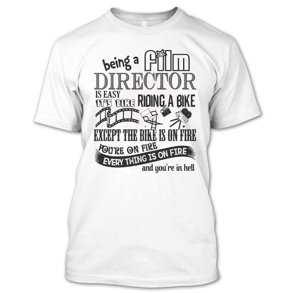 A black t-shirt with the shopify logo