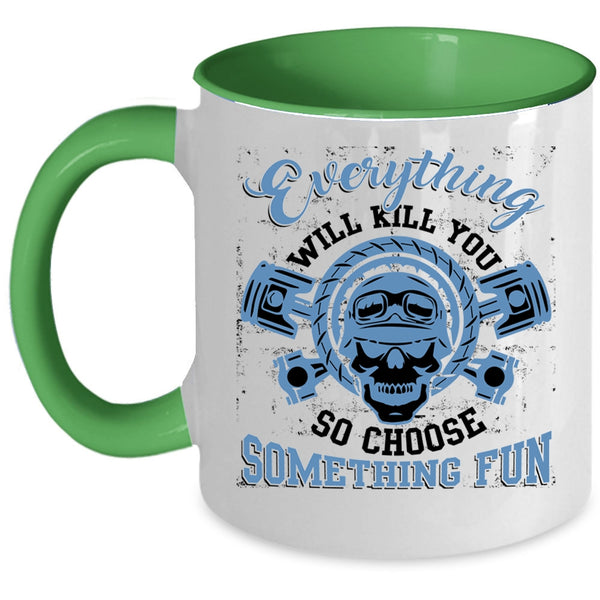 Cool Gift For Biker Coffee Mug, Awesome Riding Accent Mug