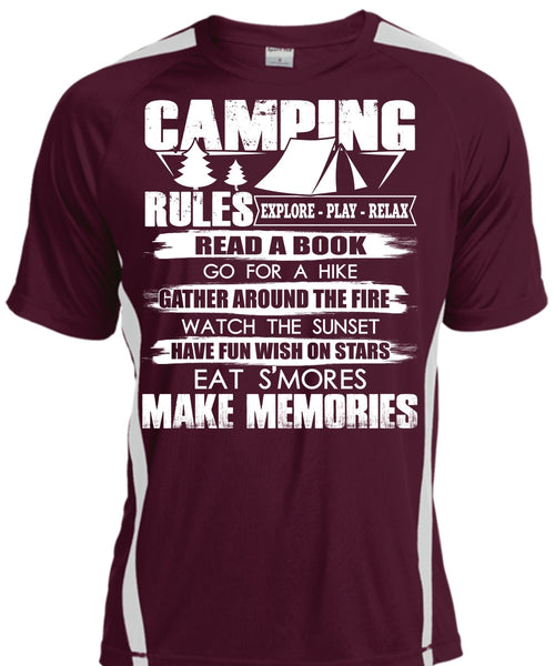 Camping Rules T Shirt, Make Memories T Shirt, Cool Shirt