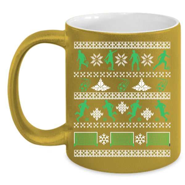 Funny Soccer Coffee Mug, Christmas Tree Coffee Cup