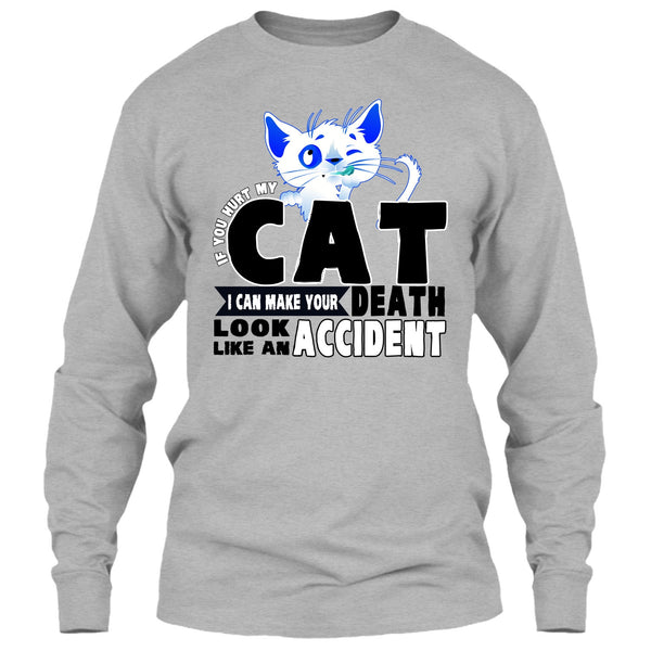 If You Hurt My Cat T Shirt, Funny Cat T Shirt