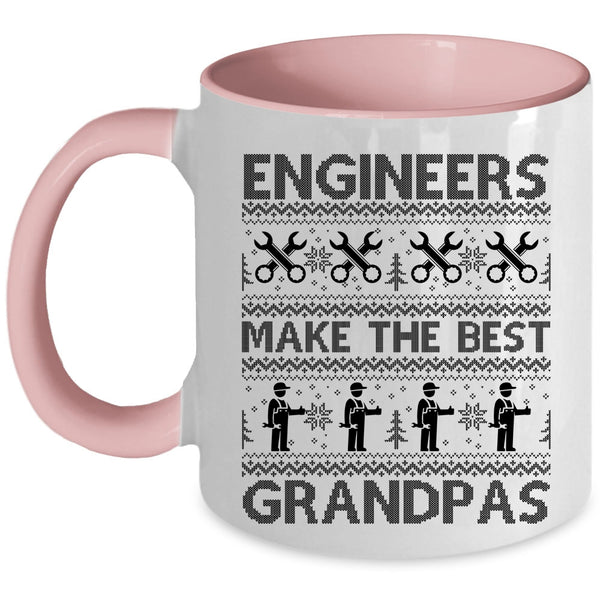 Funny Christmas Coffee Mug, Engineers Make The Best Grandpas Accent Mug