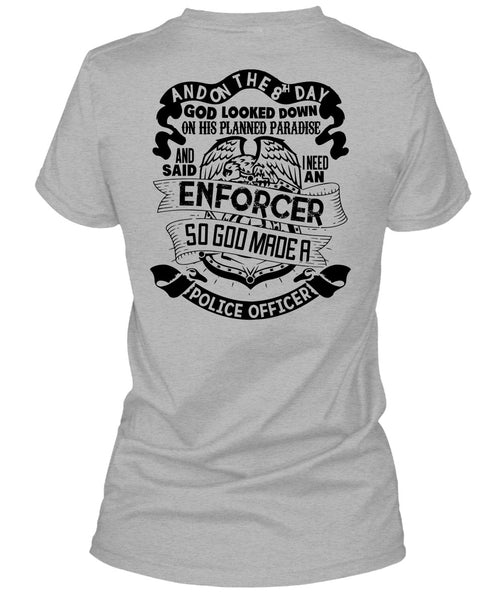 God Made A Police Officer T Shirt, I Love Police T Shirt