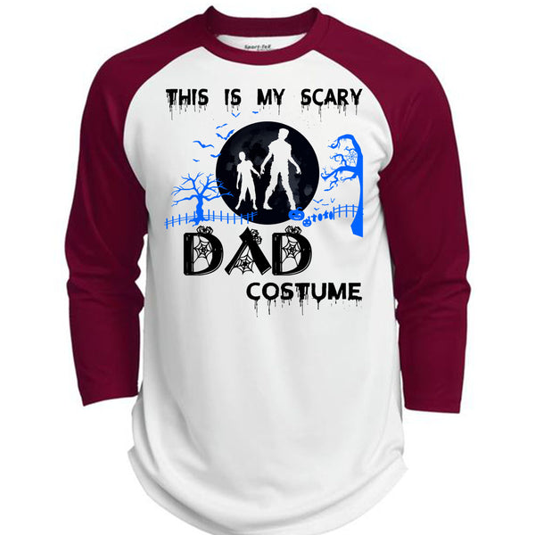 This Is My Scary Dad Costume T Shirt, Wait For Halloween T Shirt, Awesome T-Shirts  (Polyester Game Baseball Jersey)