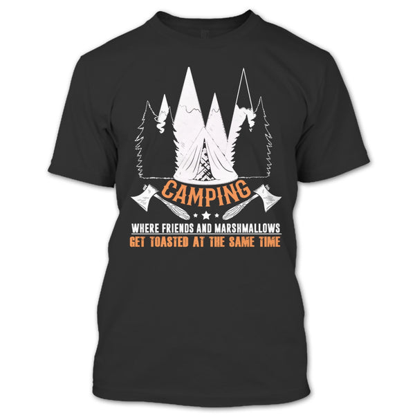 A black t-shirt with the shopify logo