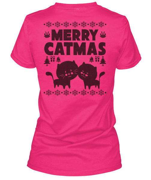 Merry Catmas T Shirt, Noel Christmas T Shirt
