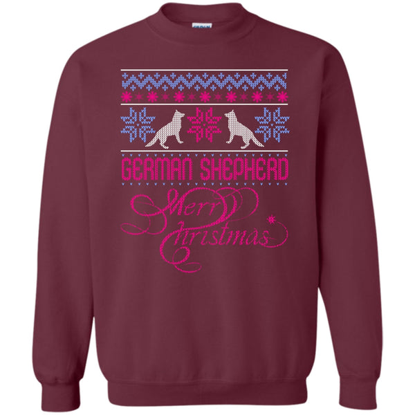 Merry Christmas T Shirt, Coolest German Shepherd Lover Sweatshirt