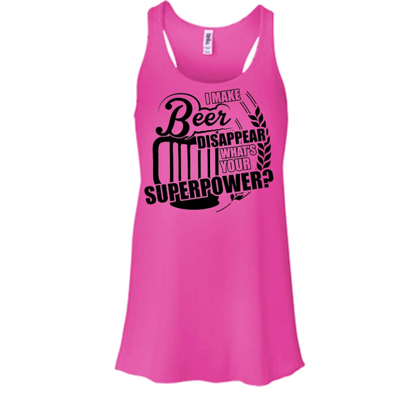 I Make Beer Disapear T Shirt, Coolest Beer Drinker Tank Top