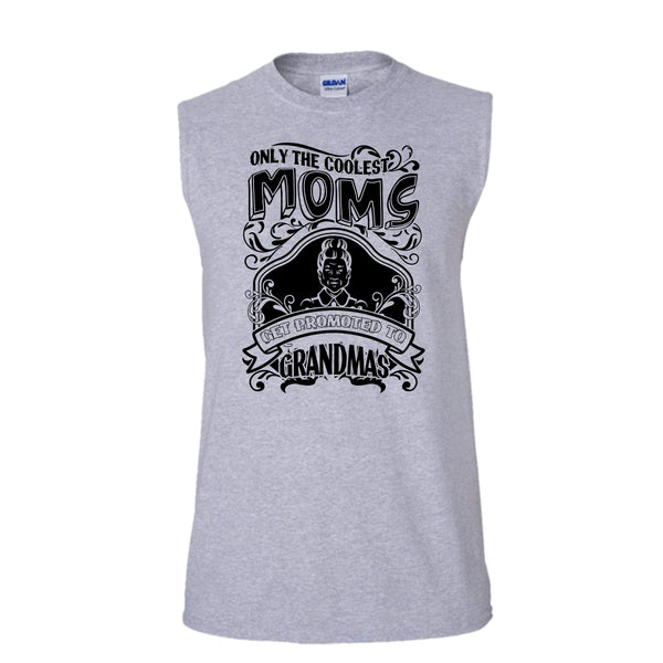 Coolest Moms T Shirt, Gift For Grandma Tank Top (Men's Cotton Sleeveless)