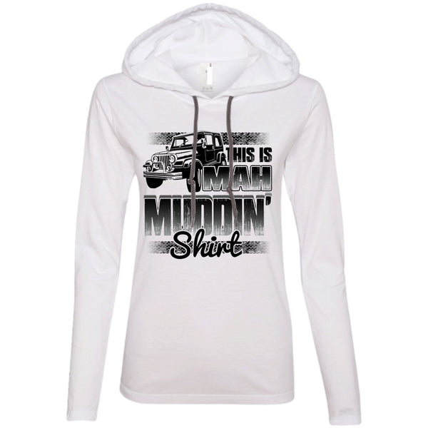 A black t-shirt with the shopify logo