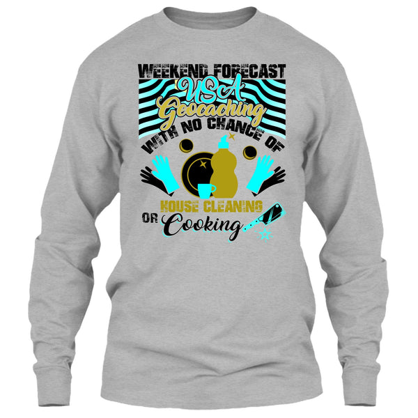 Weekend Forecast USA Geocaching T Shirt, USA Geocaching T Shirt