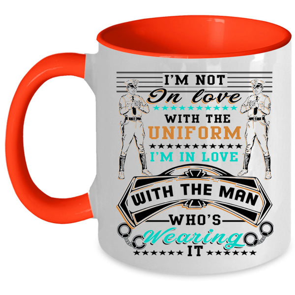 Wearing The Uniform Coffee Mug, I'm In Love With The Man Accent Mug