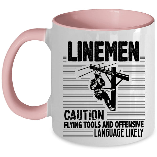 Awesome Gift For Lineman Coffee Mug, Linemen Accent Mug