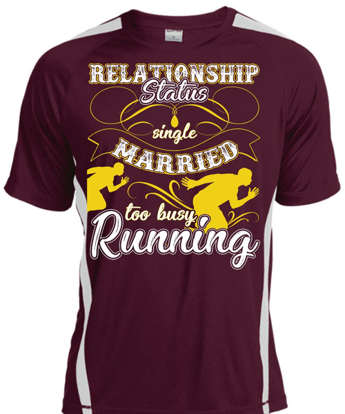 Married Too Busy Running T Shirt, I Love Running T Shirt, Cool Shirt