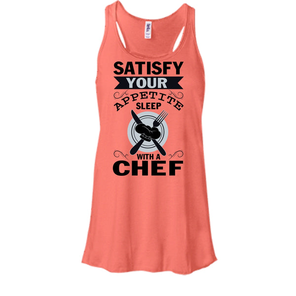 Satisfy Your Appetite Sleep With A Chef T Shirt, Cool Chef Wife T Shirt, Awesome t-shirts