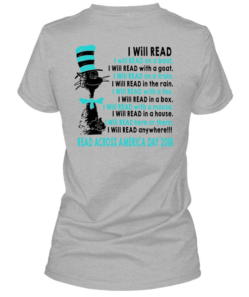 The Cat in the Hat T Shirt, I Will Read With A Mouse T Shirt, Read Across America Day 2018 T Shirt
