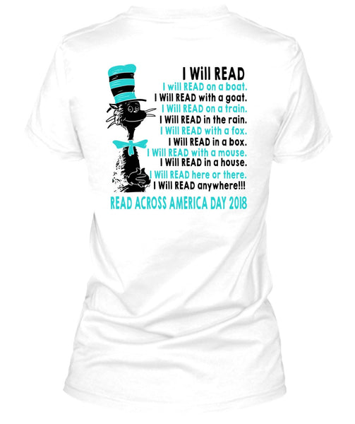 The Cat in the Hat T Shirt, I Will Read With A Mouse T Shirt, Read Across America Day 2018 T Shirt