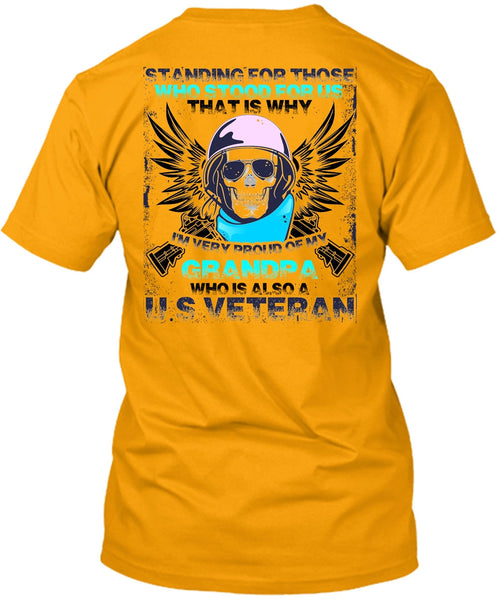 Grandpa Who Is Also US Veteran T Shirt, I Love Veteran T Shirt