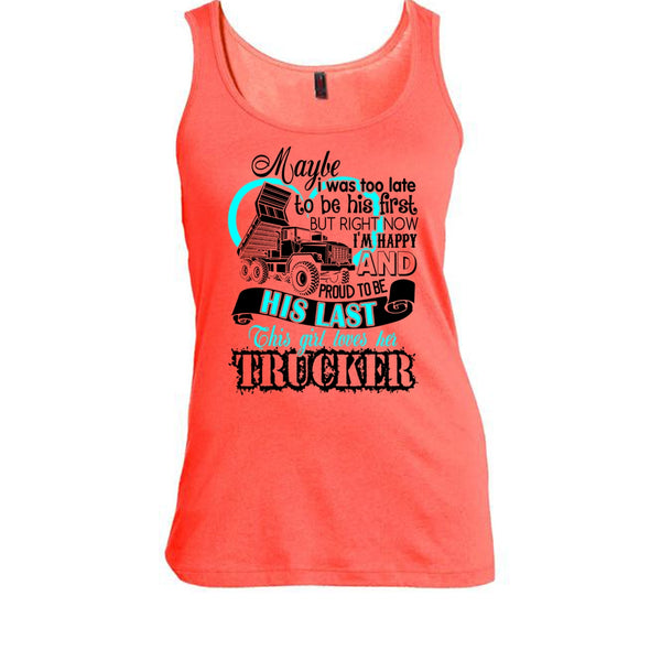 This Girls Loves Her Trucker T Shirt, I Love my Trucker Tank Top