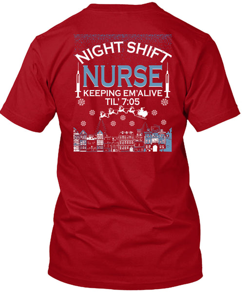 Night Shift Nurse Keeping T Shirt, This Girl Loves Christmas T Shirt