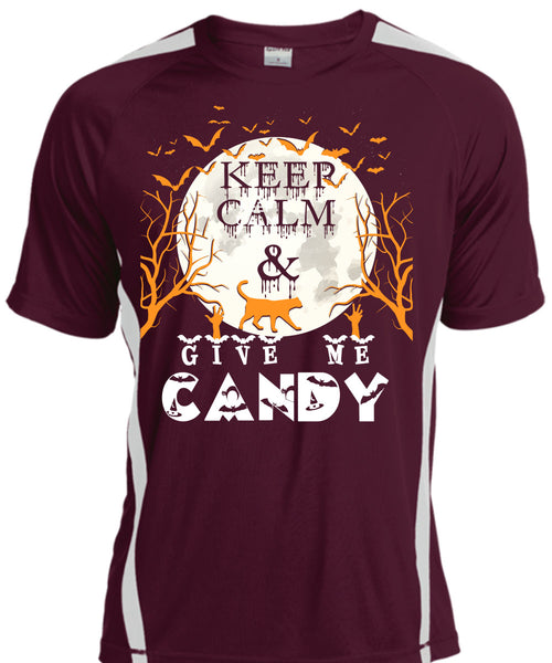 Keep Calm And Give Me Candy T Shirt, I Love Christmas T Shirt, Cool Shirt
