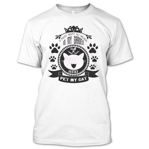 A black t-shirt with the shopify logo