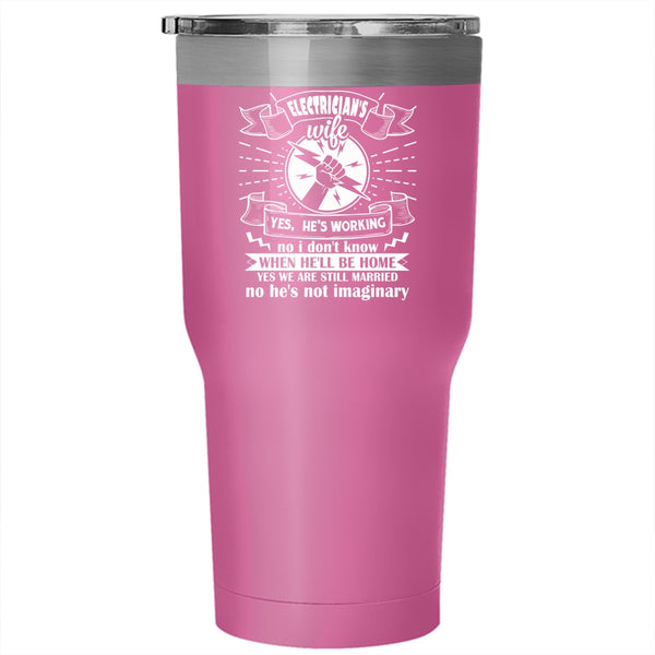 Electrician's Wife Tumbler, Best Gift For Wedding Mug