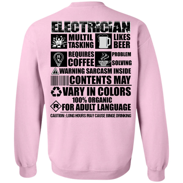 I Love Electrician T Shirt, Electrician Multi-tasking Sweatshirt